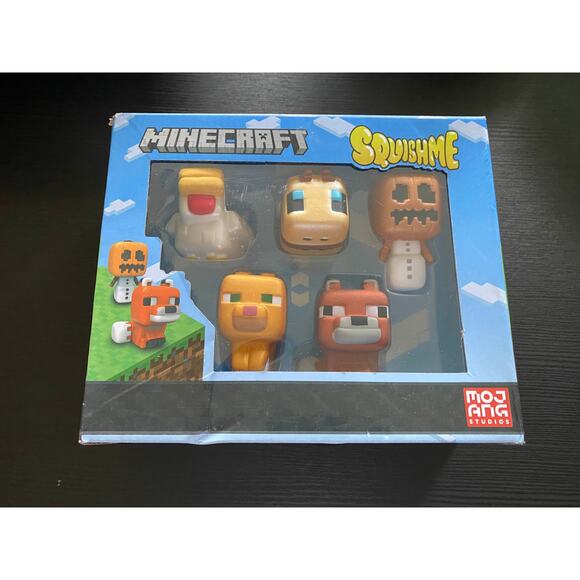 Minecraft 5 Piece SquishMe Collectors Box FREE SHIPPING & SEALED - Picture 1 of 3